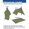 FROGG TOGGS Standard Waterproof Breathable Poncho Tarp, Army Green