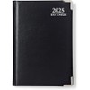 Executive Edition A5 2025 Diary Day A Page - Black