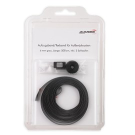 Warema Venetian Blind Repair Set Including Texband, Rubber End and Tape Holder (Black 300 cm)