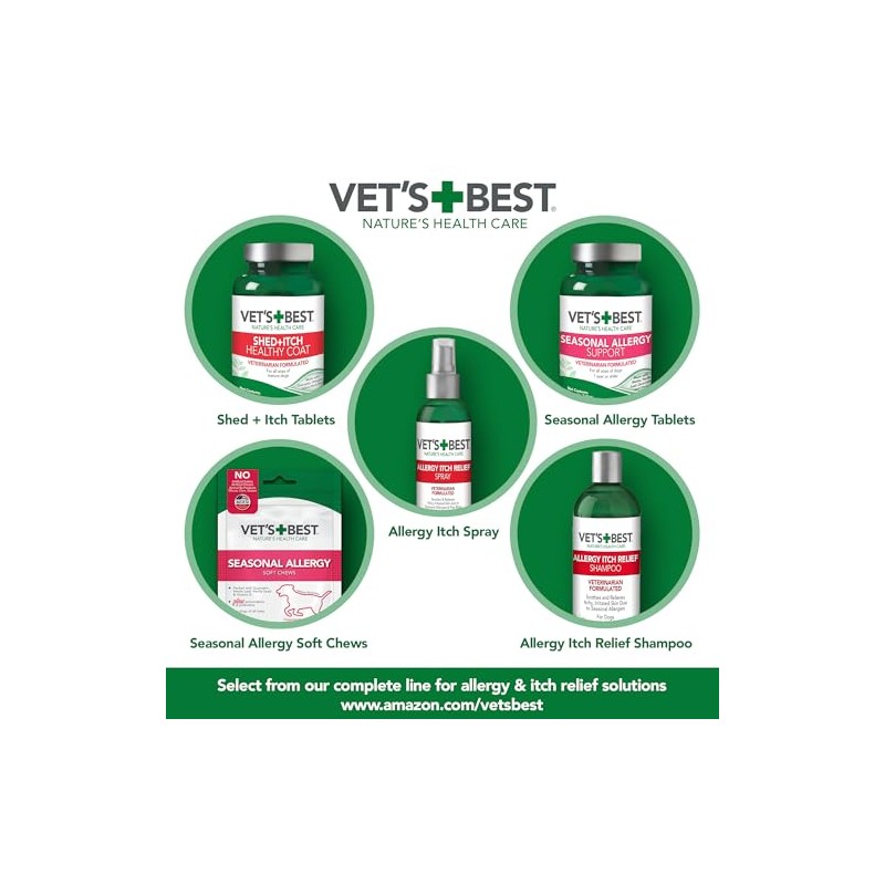 Vet's Best Allergy Itch Relief Dog Shampoo, 16 Ounces