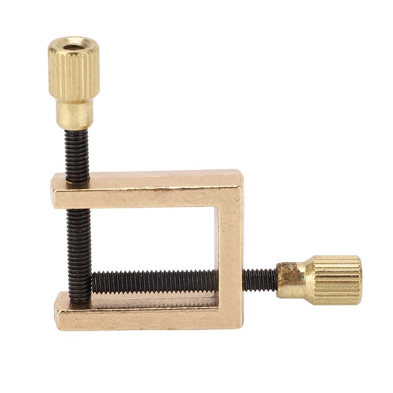Violin Crack Clamp Double Screw Brass Square Clip Violin Fixing