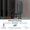 Hot Flow Grey Cascade Angled Modern TRV Thermostatic Radiator Valve