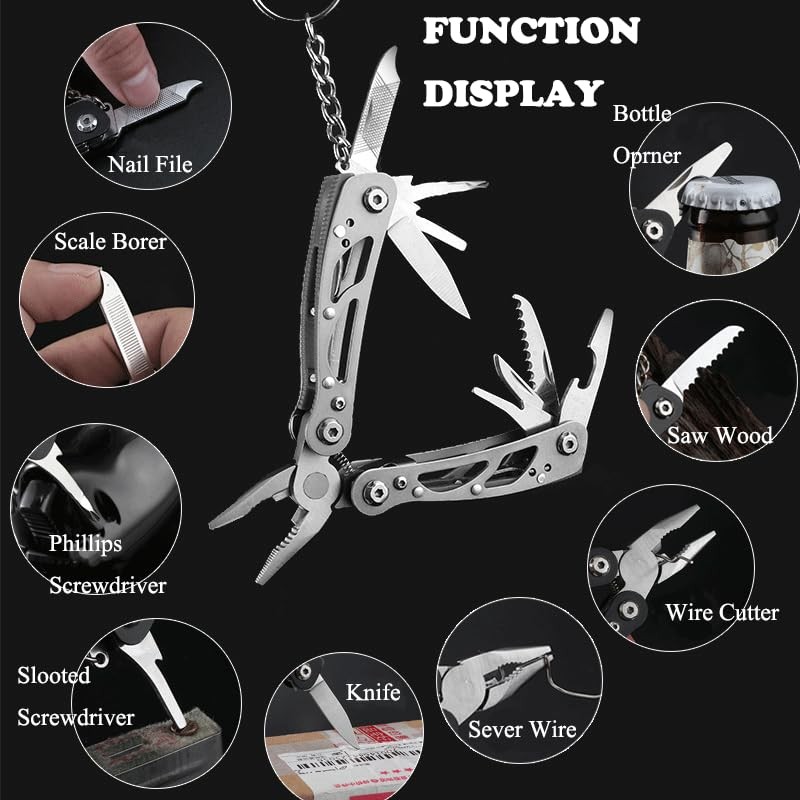 12 in 1 Multitool Pliers Mini Multitool Pliers Set Stainless