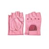 Women's AL3012 All leather Fingerless gloves X-Large Pink