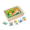 Melissa & Doug 4‑in‑1 Wooden Pets Jigsaw Puzzle Set, 48