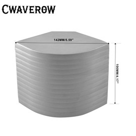 CWaveRow Pontoon Boat Corner Caps Deck Protection Dock Corner Bumper for 90 Rounded Corner Aluminum