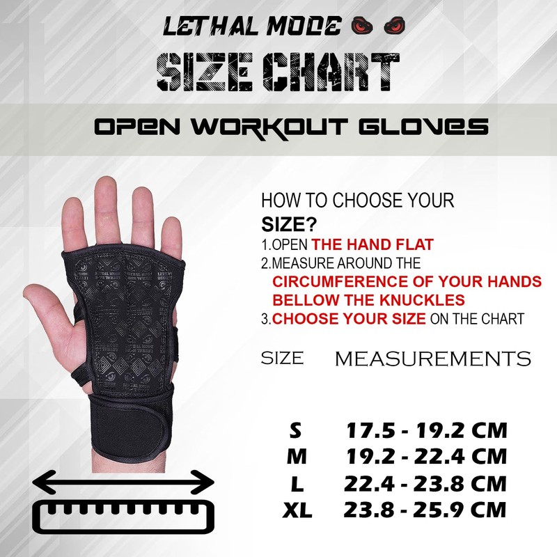 LETHAL MODE Gym Gloves For Men Women Weight lifting Gloves