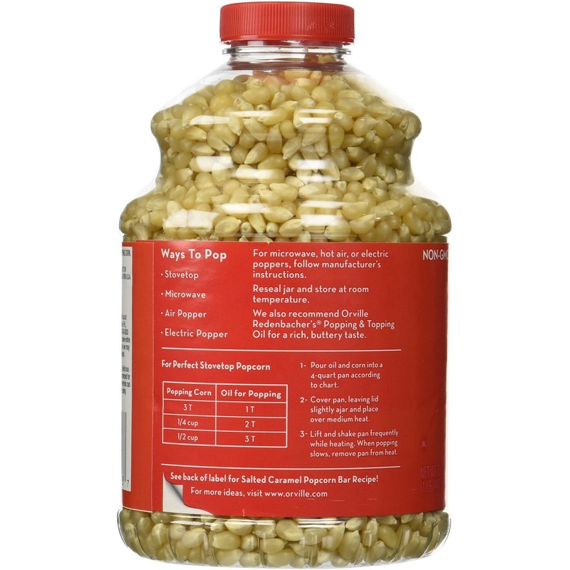 Orville Redenbachers Gourmet Popping Corn - White Corn - 100%