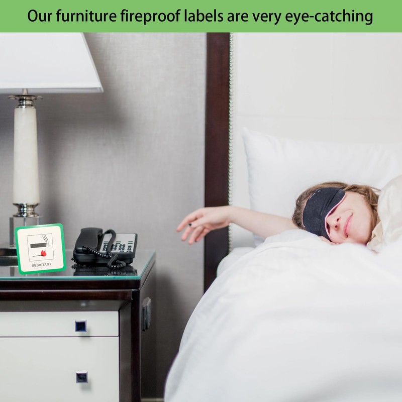 30PCS Fire Safety Labels for Furniture Dl7 Safety Hanging Fire