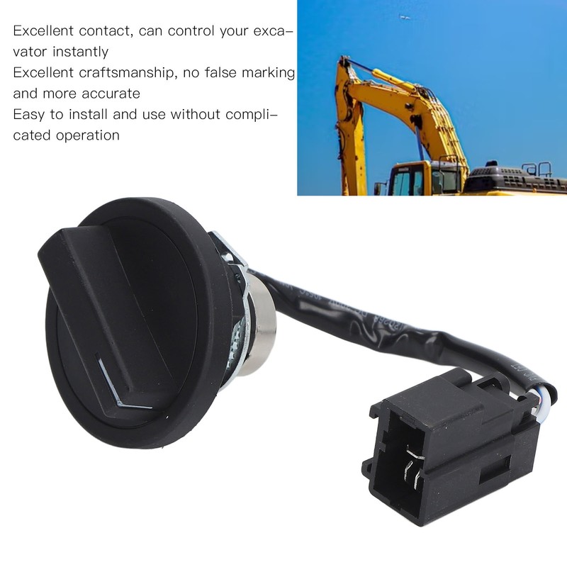 3 Pins Excavator Throttle Motor Knob Switch Accurate Motor Knob