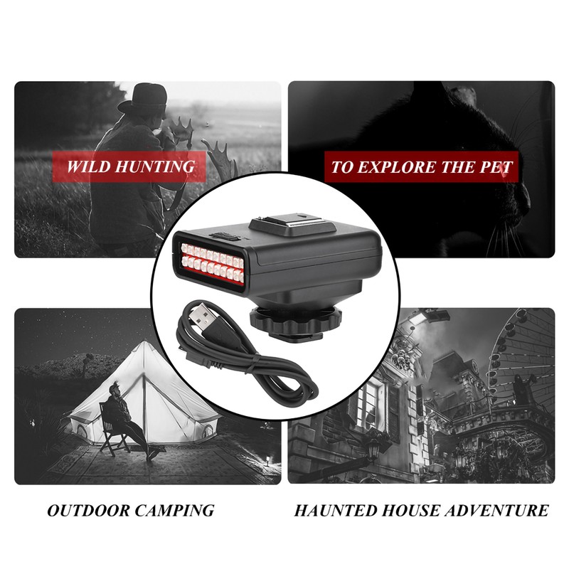 Ordro LN-3 Portable USB Charging Infrared Photography Night Vision Light