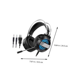 TEHAUX 1 PC Wired Stereo Gaming Headset with Microphone Comfortable Over Ear Gaming Headphone with Noise Reduction Breathable Design