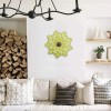 Metal Flower Wall Decor 13'' Indoor Outdoor Wall Art Backyard