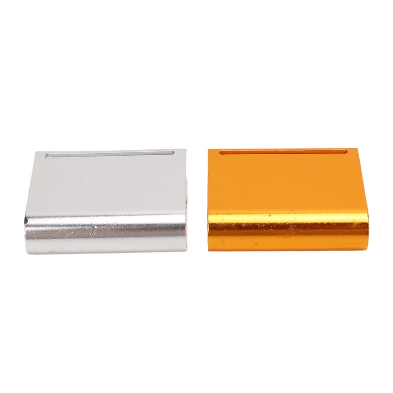 2pcs Leather Edge Slicker Gold Silver Aluminium Alloy Leather Trimming