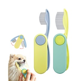 ETIALURE Portable Flea Comb for Small Dogs & Cats, Professional Facial Comb
