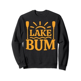 Lake Bum Summer Sun Bootfahren Sweatshirt
