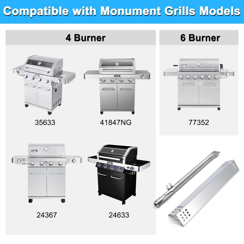Adviace Replacement Parts for Monument Grill 77352 77352MB 77352-MB 35633