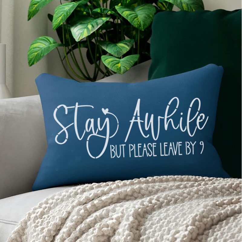 Funny Welcome Stencils for Painting Sarcastic Round Stencil Large Gather