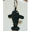 The SAK Crochet Craze Critter Dangle Orca Black/W Keychain Unique