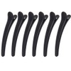 12 Pcs Matt Black Styling Hair Clips Plastic Alligator Hair