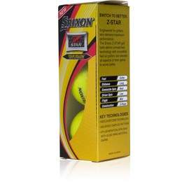 Srixon Z Star Yellow Golf Balls - Buy 2 DZ Get 1 DZ Free