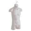 Male Molded Torso Form in Frosted Opaque Finish