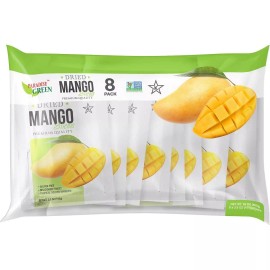 Paradise Green Premium Dried Mango Slices, 8 Bags x 3.5 oz