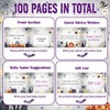 27 Pcs Halloween Baby Shower Guest Book with Sonogram Page