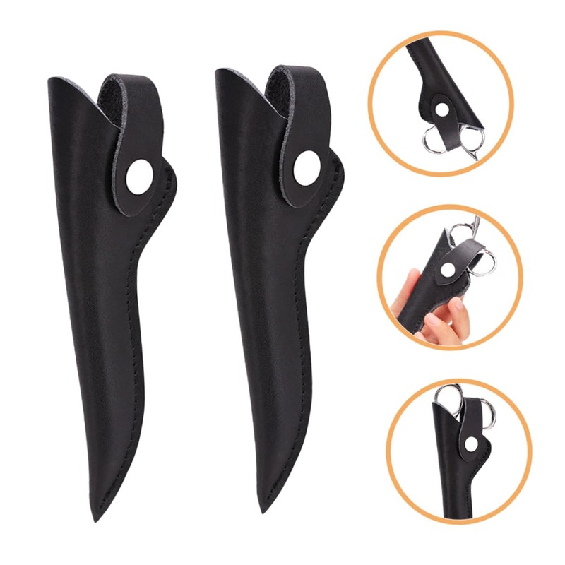 WOONEKY 2pcs Hair Cutting Shear Razor Cases Barber Shears Cover
