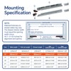 ToBeGreat 1 Pair Undermount Drawer Slides 12 Inch 80 lb