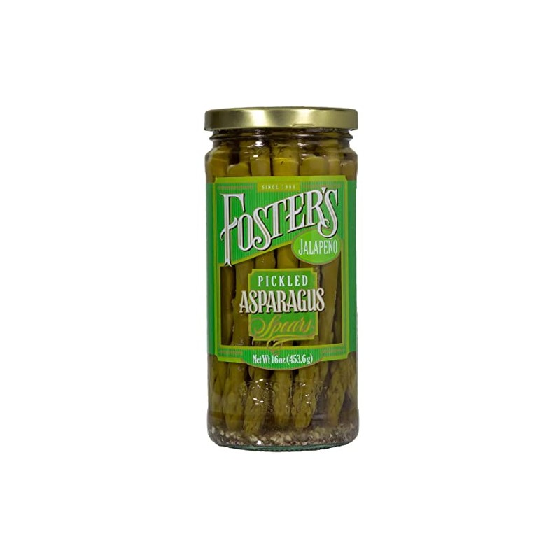 Foster's Pickled Asparagus Jalapeno, 16oz. (3 Pack) - Pickled Asparagus