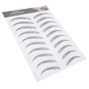 6D Eyebrow Tattoo Sticker, Eyebrow Shaping Stencils, Semi-Permanent, Hair-Like, Waterproof