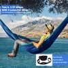 HAZBEN Portable Camping Hammock Tree Straps Hammock Perfect for Outdoor
