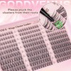 Goddvenus Lash Clusters Wispy 9-14mm Eyelash Clusters Natural DIY Cluster