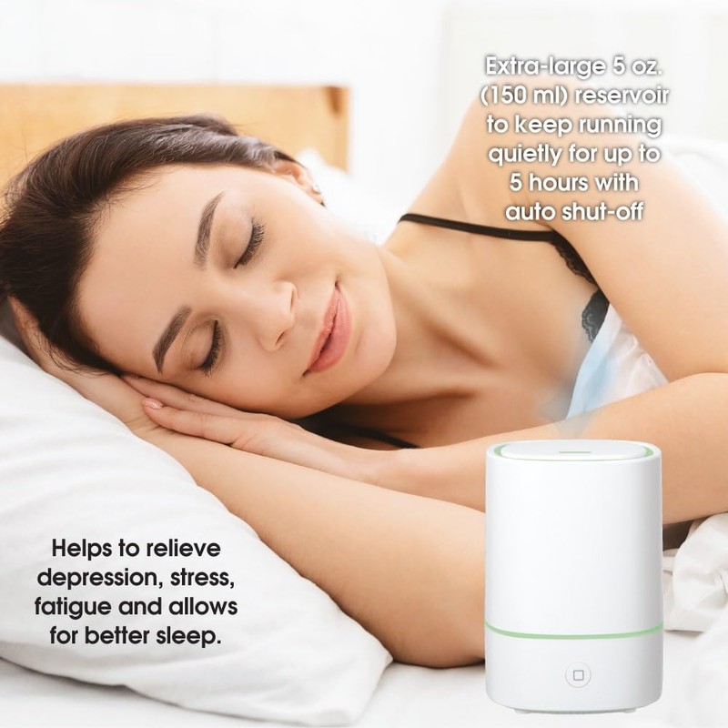 Pure Essential Oil Works Sensei LED Ultrasonic Aroma Diffuser, 150ml