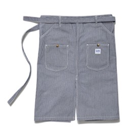 LCK79002 Waist Apron 18 White x Blue