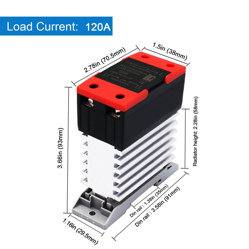 LCLCTC SSR 120 DA Solid State Relay DC to AC