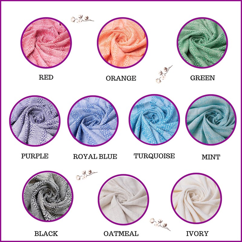 Baby Trapoz Mexican Rebozo Shawl, Ideal for Natural Birth, Doula
