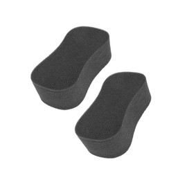 Partuto 2pcs 8-Shaped Cleaning Washing Sponges Black for Car Care Replacement