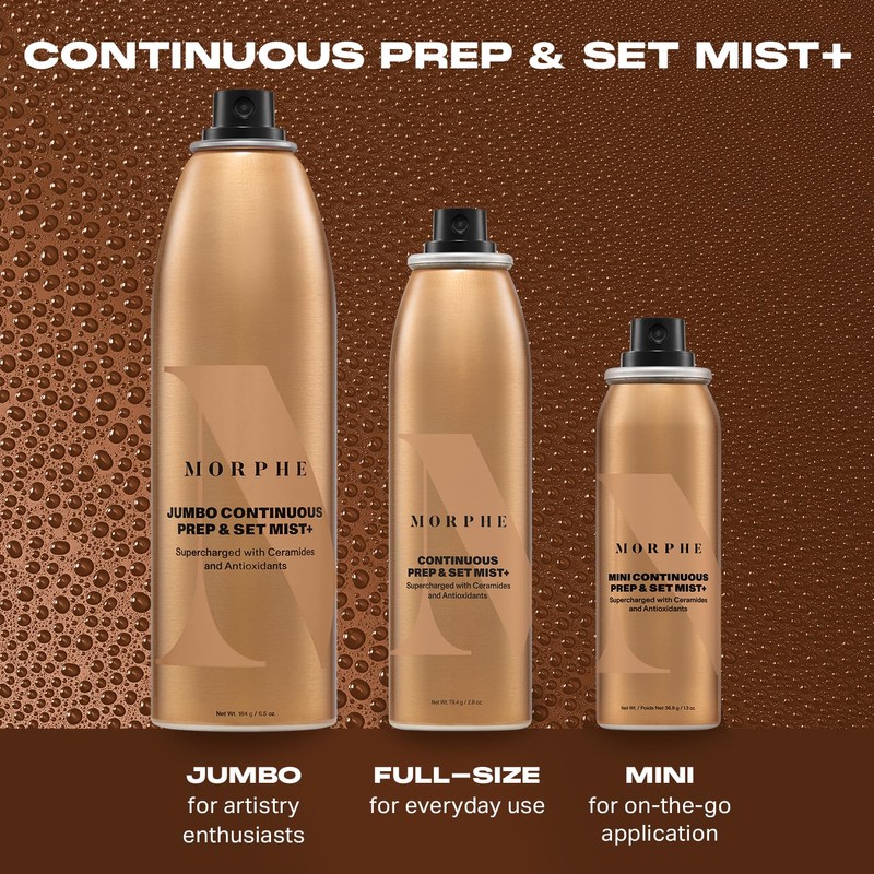 MORPHE Mini Continuous Prep & Set Mist+ (1.3 Ounce)