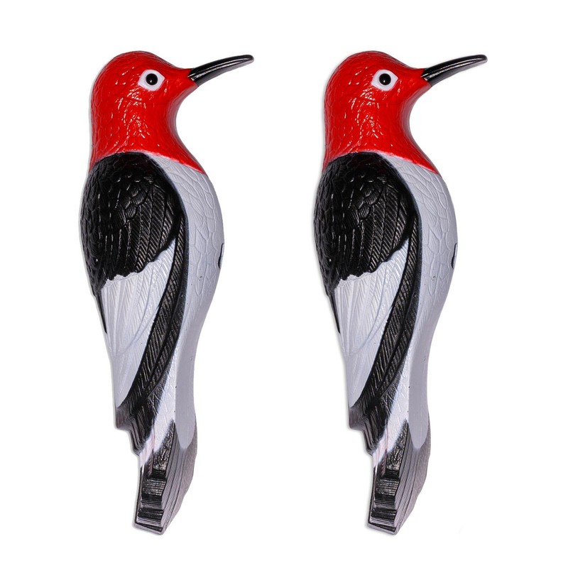 BirdBusters Woodpecker Tree Ornament Decoy Plastic & Metal Decorative Deterrent