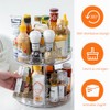 Relota Spice Rack Rotating 2 Tiers, Turntable Kitchen Organiser Small