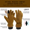 SKYDEER Touch Screen Deerskin Suede Leather Warm Winter Gloves For
