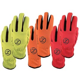 Zero Friction Universal Fit-Promo Pack Work Gloves, 3 Pairs, Orange