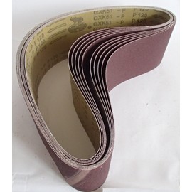 Granularity Count, 3.9 inches (100 mm), Width Belt, Sander, Replacement, Polishing Paper, Replacement Belt, 10 Pieces, 36.2 inches (915 mm) (#120)