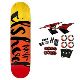 Real Skateboard Complete Ishod WAIR Colorblock 8.28"" x 31.7"", Yellow/Red