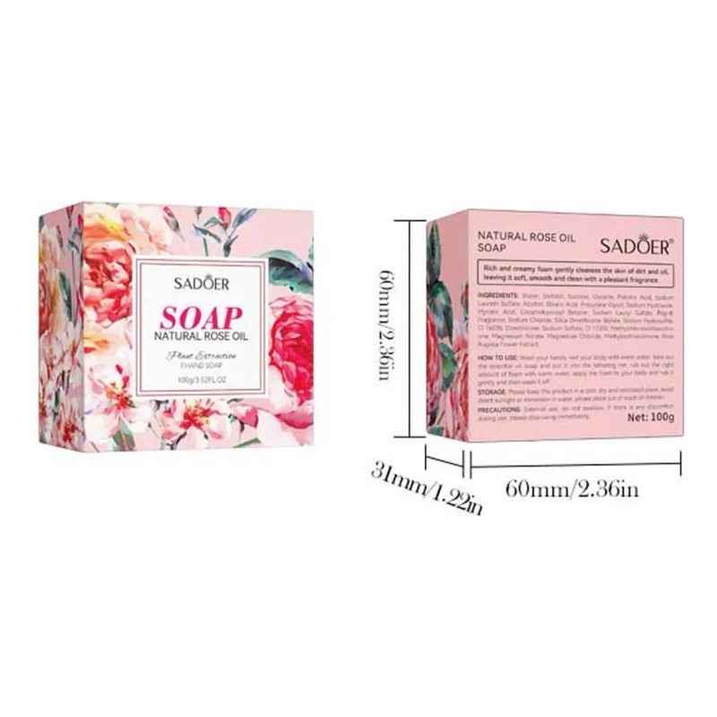 Aceite De Rosa Natural X Soap Para Limpieza General Del