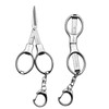 Folding Scissors 2 PCS Portable Keychain Travel Retractable Knife, Secure