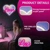 Heart Neon Sign,Pink Lover Dimmable LED Light Signs for Wall