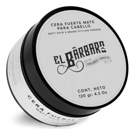 Cera Mate Para Cabello El Bárbaro 120g Con Aceite de Ricino